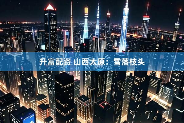 升富配资 山西太原：雪落枝头