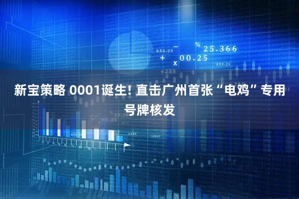 新宝策略 0001诞生! 直击广州首张“电鸡”专用号牌核发