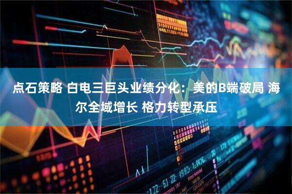 点石策略 白电三巨头业绩分化：美的B端破局 海尔全域增长 格力转型承压